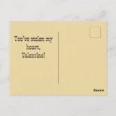 Valentinstag am meisten Gewollt Poster Postkarte (Rückseite)