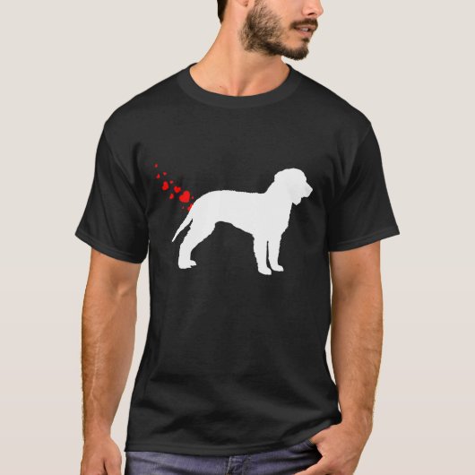 Valentinstag American Water Spaniel Eigentümer Her T-Shirt (Vorderseite)