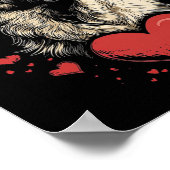 Valentinstag Anatolischer Hirtenhund  Poster (Ecke)