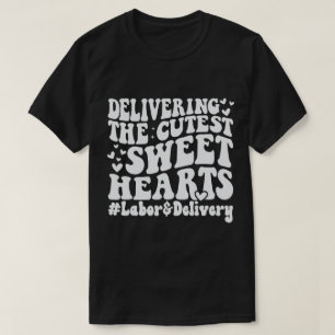 Valentinstag Arbeit und Lieferung Krankenpfleger D T-Shirt