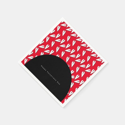 Valentinstag Arch and Hearts Pattern Serviette (Ecke)