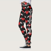 Valentinstag auf den Flügeln Liebe Leggings Pflanz (Links)