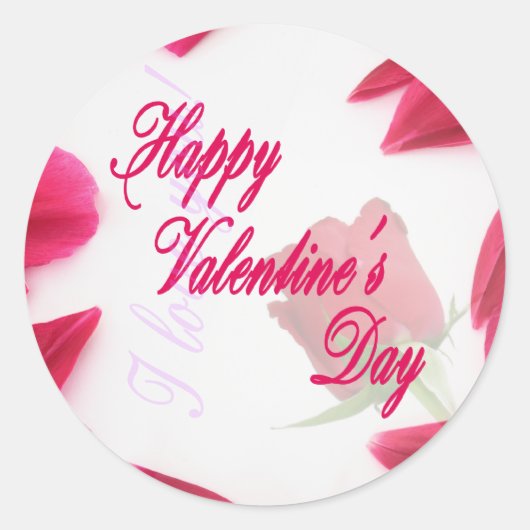 Valentinstag - Aufkleber (Vorderseite)