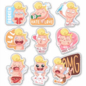 Valentinstag Aufkleber (Vorderseite)