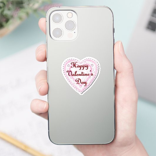 Valentinstag Aufkleber (Telefon)