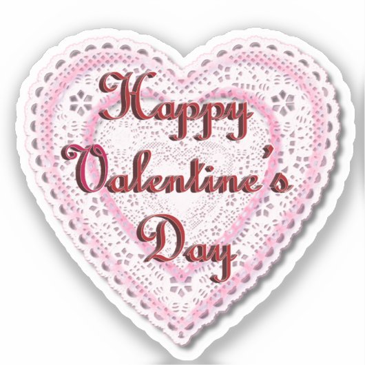 Valentinstag Aufkleber (Vorderseite)
