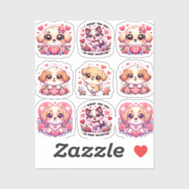 Valentinstag Aufkleber