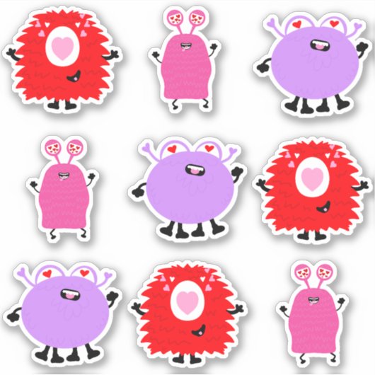 Valentinstag Aufkleber (Vorderseite)