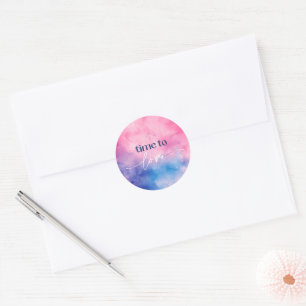 Valentinstag-Aufkleber - Aquarelle Design Runder Aufkleber