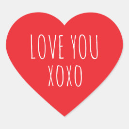Valentinstag-Aufkleber Herz-Aufkleber