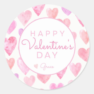 Valentinstag-Aufkleber, Herzaufkleber, Runder Aufkleber