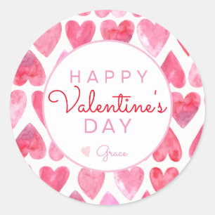 Valentinstag-Aufkleber, Herzaufkleber, Runder Aufkleber