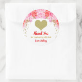 Valentinstag-Aufkleber, Herzgeburtstag-Gefallen Runder Aufkleber (Tasche)