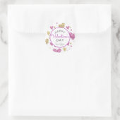 Valentinstag-Aufkleber, Herzsticker, Runder Aufkleber (Tasche)