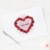 Valentinstag-Aufkleber Runder Aufkleber (Umschlag)