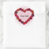 Valentinstag-Aufkleber Runder Aufkleber (Tasche)