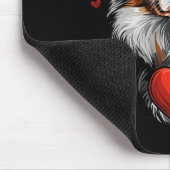 Valentinstag Australian Shepherd Hund Mousepad (Ecke)