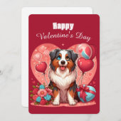 Valentinstag - Australischer Hirte 2 - Feiertagskarte (Vorne/Hinten)