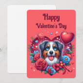 Valentinstag - Australischer Hirte 5 - Feiertagskarte (Vorne/Hinten)