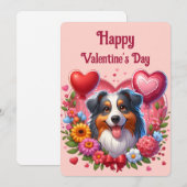 Valentinstag - Australischer Hirte 6 - Feiertagskarte (Vorne/Hinten)