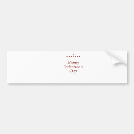 Valentinstag Autoaufkleber (Vorne)