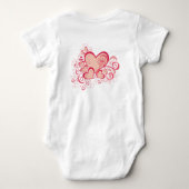 Valentinstag Baby Bodysuit Strampler (Rückseite)