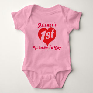 Valentinstag Baby Strampler