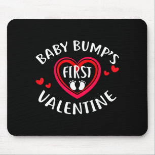 Valentinstag Babybauch-Shirt erstes Valentinstag S Mousepad