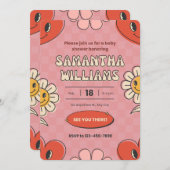 Valentinstag-Babydusche Feiertagskarte (Vorne/Hinten)