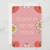 Valentinstag-Babydusche Feiertagskarte (Rückseite)