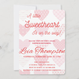 Valentinstag Babydusche Feiertagskarte