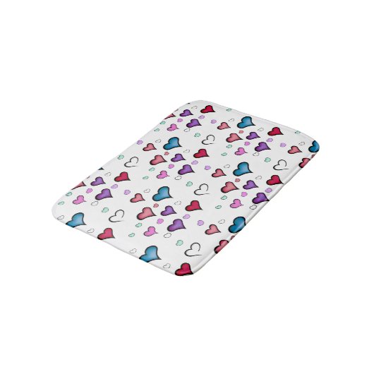 Valentinstag Badematte (Schrägansicht)