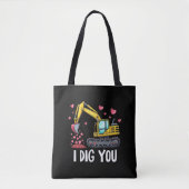 Valentinstag Bagger Grab Dich Lastwagen Tasche (Vorderseite)