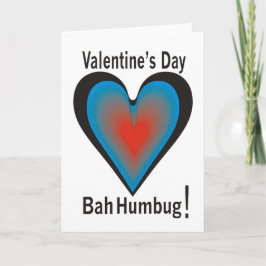 Valentinstag Bah Humbug Karte