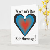 Valentinstag Bah Humbug Karte (Gelbe Blume)