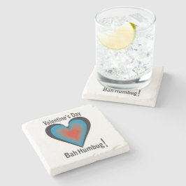 Valentinstag Bah Humbug Steinuntersetzer