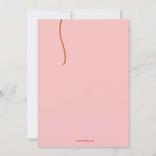 Valentinstag Ballon Einladung (Rückseite)