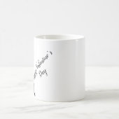 Valentinstag Balloon Chic Girl Illustration Kaffeetasse (Mittel)