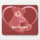 Valentinstag-Bär Mousepad (Vorne)
