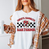 Valentinstag Barkeeper, lustiger Kellner, Bartendi T-Shirt