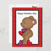 Valentinstag-Bärnpostkarte Feiertagspostkarte (Vorne/Hinten)