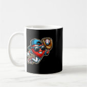 Valentinstag Baseball Boys Kinder Fern 2 Kaffeetasse (Links)