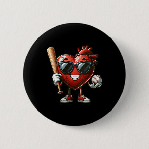 Valentinstag Baseball, Liebe Button