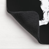 Valentinstag Baseball-Schlagmann-Silhouette Herz I Mousepad (Ecke)