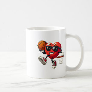Valentinstag Basketball Dunking Sport Männer Junge Kaffeetasse