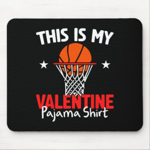 Valentinstag Basketball Jungen This Is My Valenti Mousepad