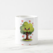Valentinstag Baum Rote Herzen Tassen (Mittel)