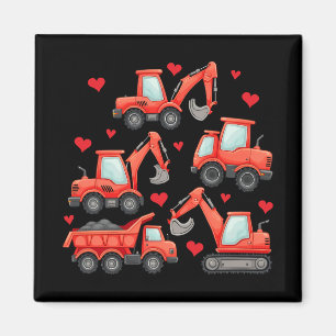 Valentinstag-Bautransporter Magnet