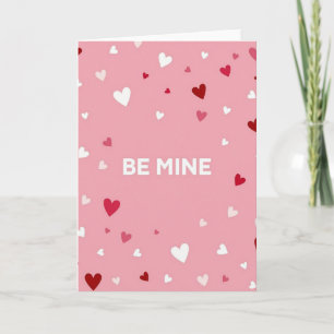 Valentinstag-Be-Mine-Liebeskarte Karte