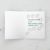 Valentinstag-Beagle Feiertagskarte (Innenseite)